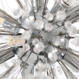 Lampadario a forma di fuoco d'artificio con 8 luci e luce pendente a forma di dente di leone
