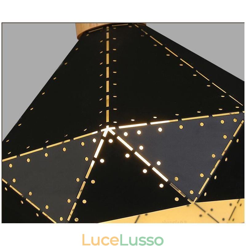 Lampada a sospensione retrò vintage industriale con paralume cavo