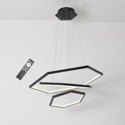 Lampada a sospensione esagonale moderna