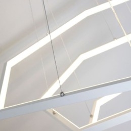 Lampada a sospensione esagonale moderna
