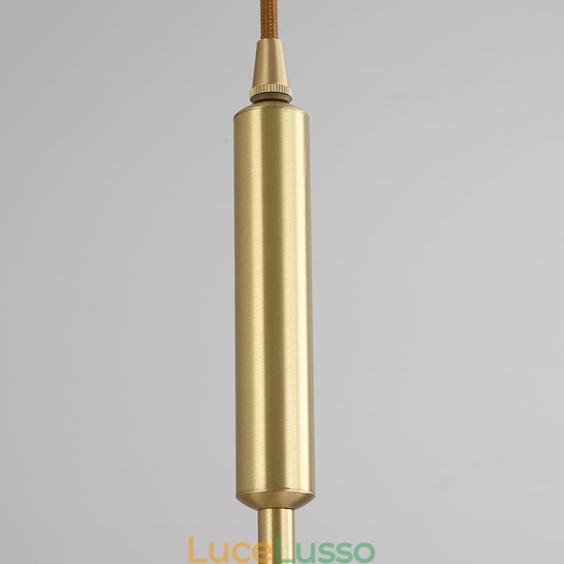 Moderna lampada a sospensione semplice in ottone