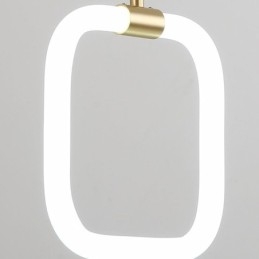 Moderna lampada a sospensione semplice in ottone