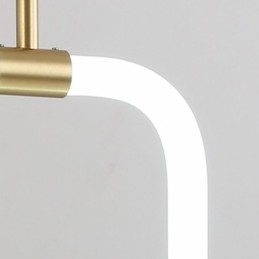 Moderna lampada a sospensione semplice in ottone