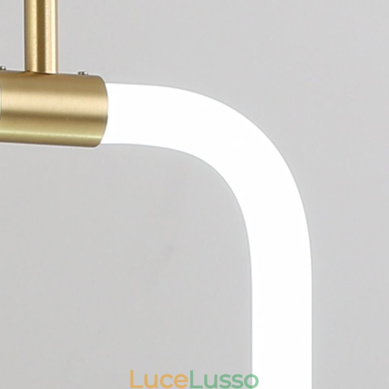 Moderna lampada a sospensione semplice in ottone