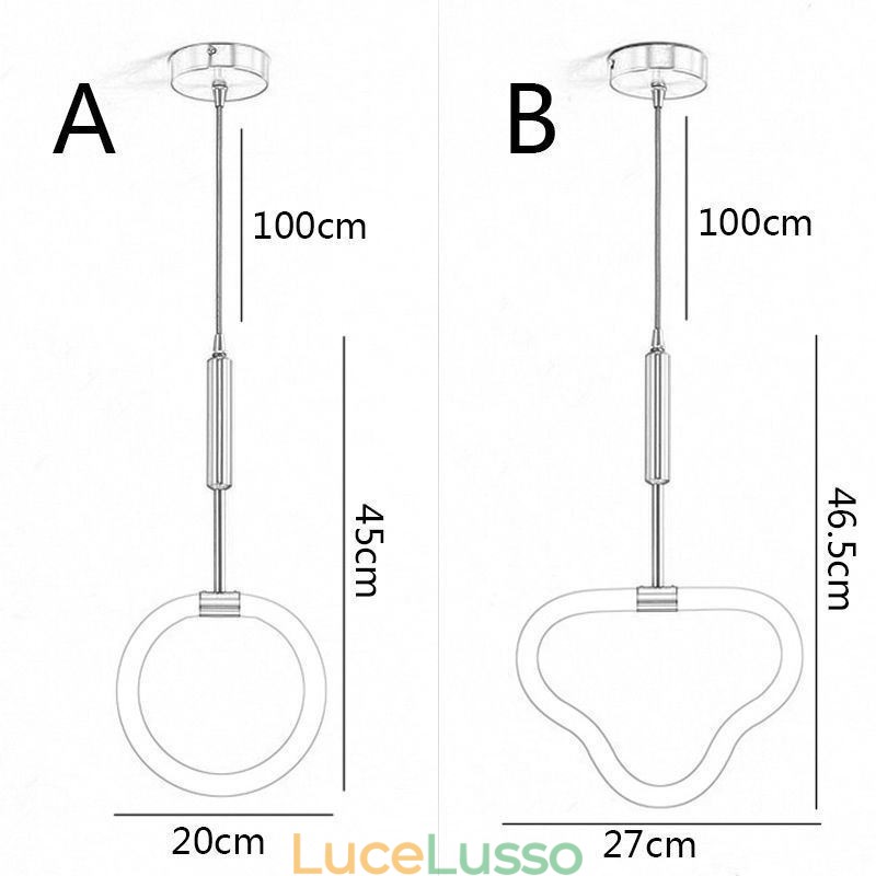 Lampada da soffitto moderna Lampada da soffitto in acrilico dimmerabile l