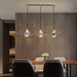 Mini semplice sfera di cristallo luce lampada a sospensione luce da soffitto
