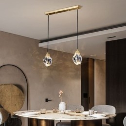 Mini semplice sfera di cristallo luce lampada a sospensione luce da soffitto