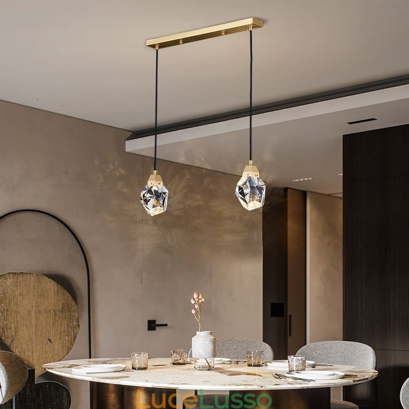 Mini semplice sfera di cristallo luce lampada a sospensione luce da soffitto