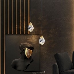 Mini semplice sfera di cristallo luce lampada a sospensione luce da soffitto