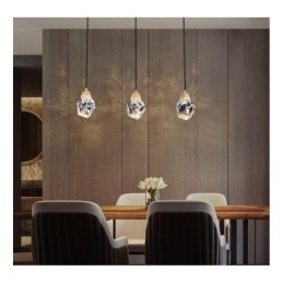 Mini semplice sfera di cristallo luce lampada a sospensione luce da soffitto