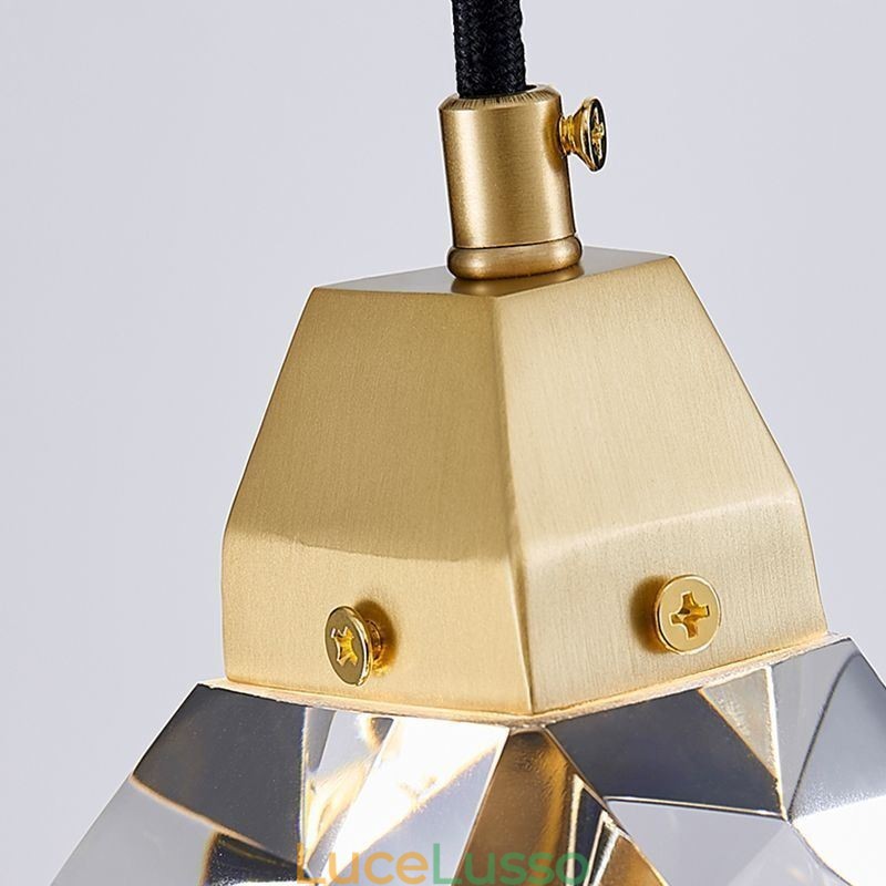 Mini semplice sfera di cristallo luce lampada a sospensione luce da soffitto