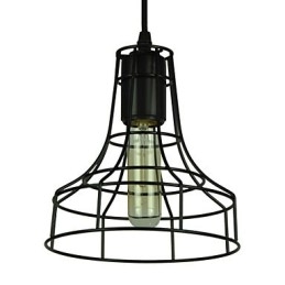 Lampadario vintage in stile europeo per lampada a sospensione nera