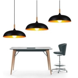 Lampada a sospensione moderna Lampada decorativa minimalista Lampada a sospensione nera bianca