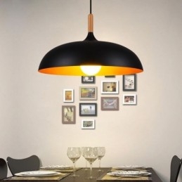 Lampada a sospensione moderna Lampada decorativa minimalista Lampada a sospensione nera bianca