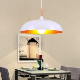 Lampada a sospensione moderna Lampada decorativa minimalista Lampada a sospensione nera bianca