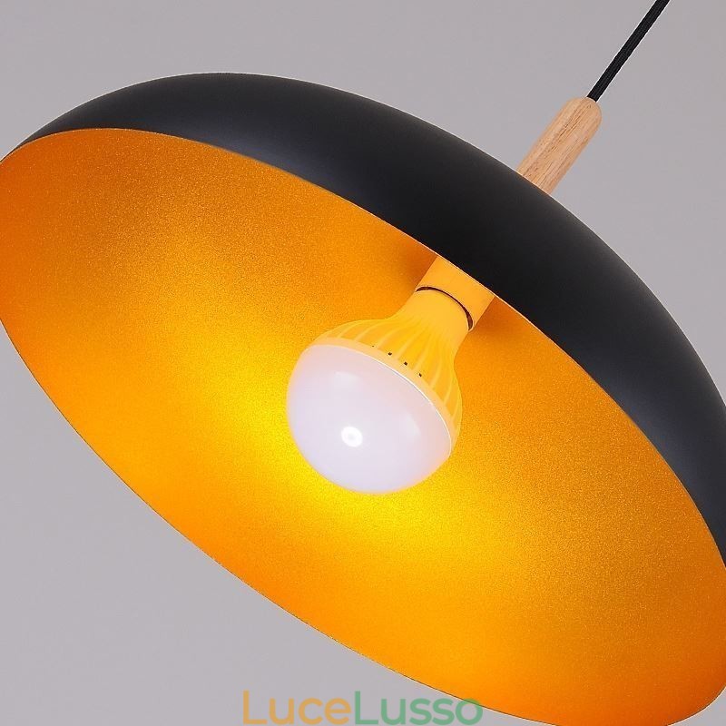 Lampada a sospensione moderna Lampada decorativa minimalista Lampada a sospensione nera bianca