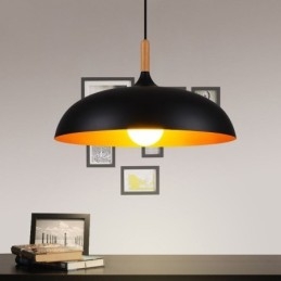 Lampada a sospensione moderna Lampada decorativa minimalista Lampada a sospensione nera bianca