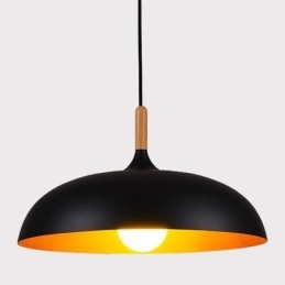 Lampada a sospensione moderna Lampada decorativa minimalista Lampada a sospensione nera bianca