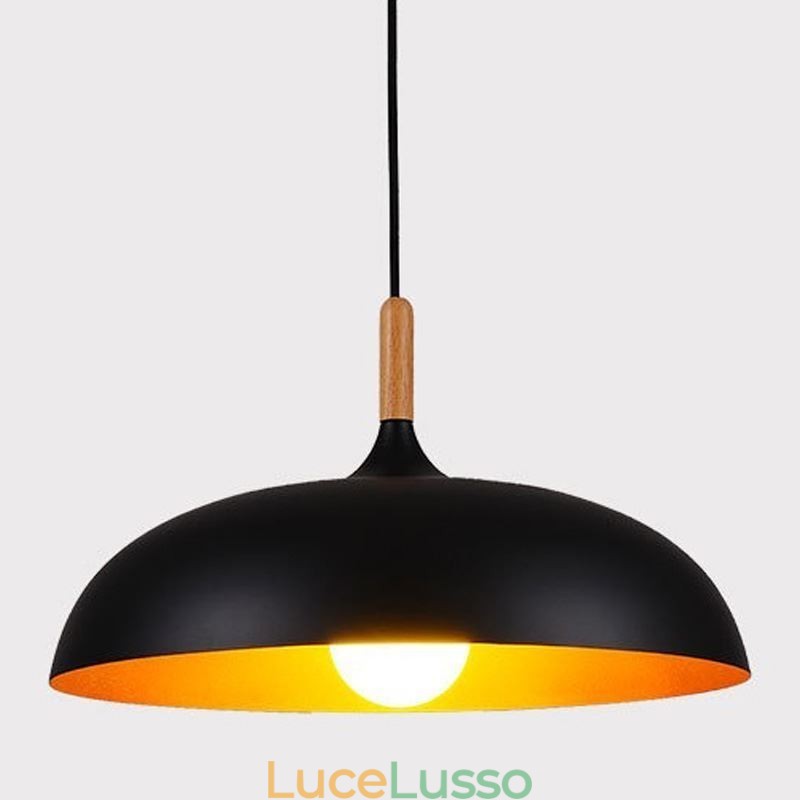 Lampada a sospensione moderna Lampada decorativa minimalista Lampada a sospensione nera bianca