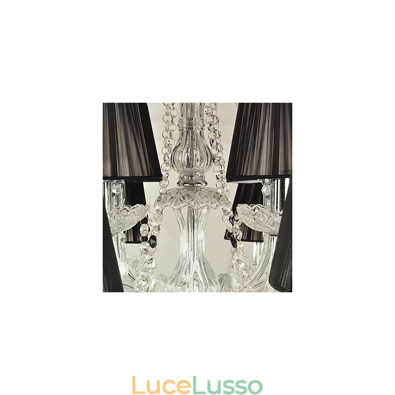 Elegante lampadario di cristallo con 12 luci