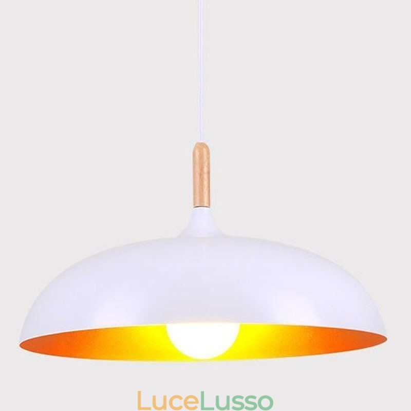 Lampada a sospensione moderna Lampada decorativa minimalista Lampada a sospensione nera bianca
