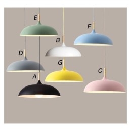 Lampada a sospensione moderna Lampada a sospensione Macaron colorata