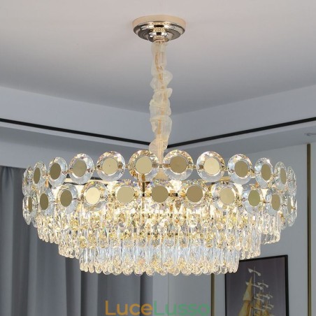 Lampada a sospensione moderna in cristallo, lampada da soffitto Lampada a sospensione moderna in cristallo, lampada da soffitto