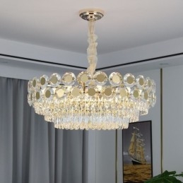 Lampada a sospensione moderna in cristallo, lampada da soffitto