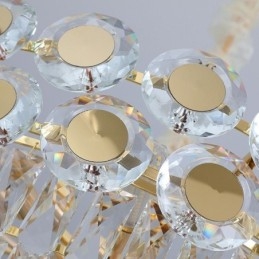 Lampada a sospensione moderna in cristallo, lampada da soffitto