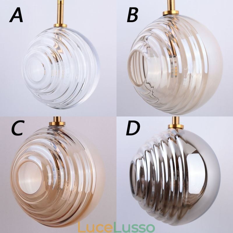 Lampada a sospensione in vetro creativo decorativo globo in vetro loft