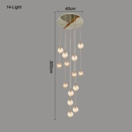Lampada a sospensione in vetro creativo decorativo globo in vetro loft
