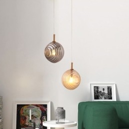 Lampada a sospensione in vetro creativo decorativo globo in vetro loft