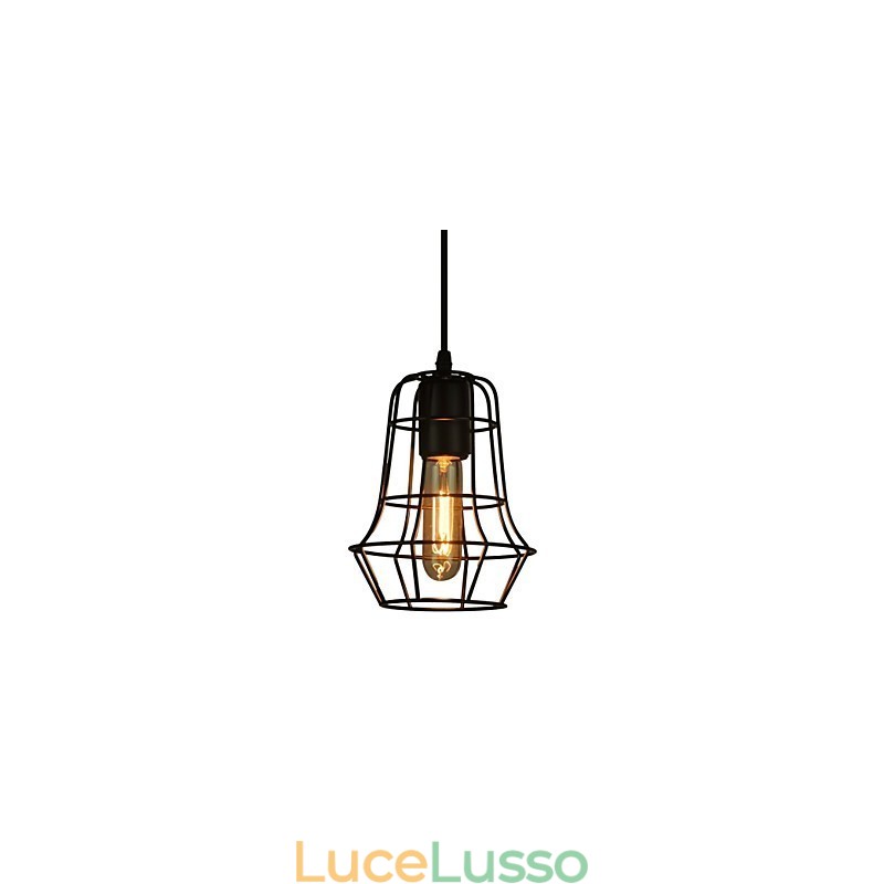 Elegante lampadario vintage in stile europeo per lampada a sospensione nera