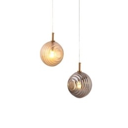 Lampada a sospensione in vetro creativo decorativo globo in vetro loft