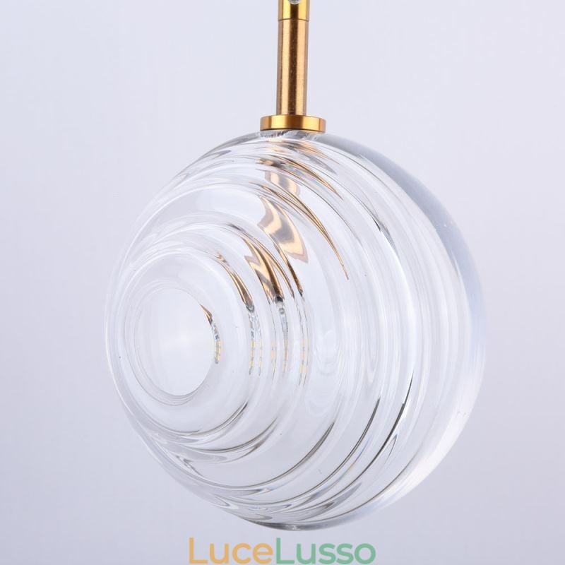 Lampada a sospensione in vetro creativo decorativo globo in vetro loft