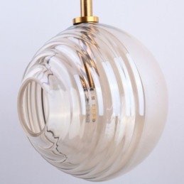 Lampada a sospensione in vetro creativo decorativo globo in vetro loft