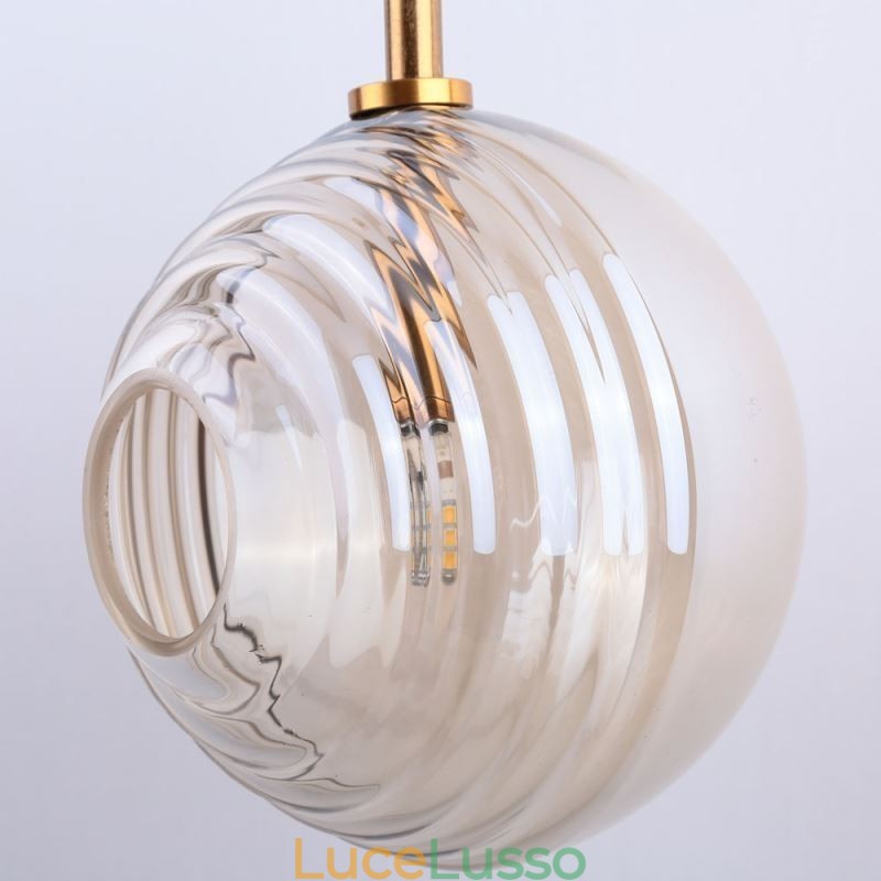Lampada a sospensione in vetro creativo decorativo globo in vetro loft