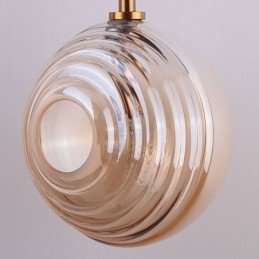 Lampada a sospensione in vetro creativo decorativo globo in vetro loft