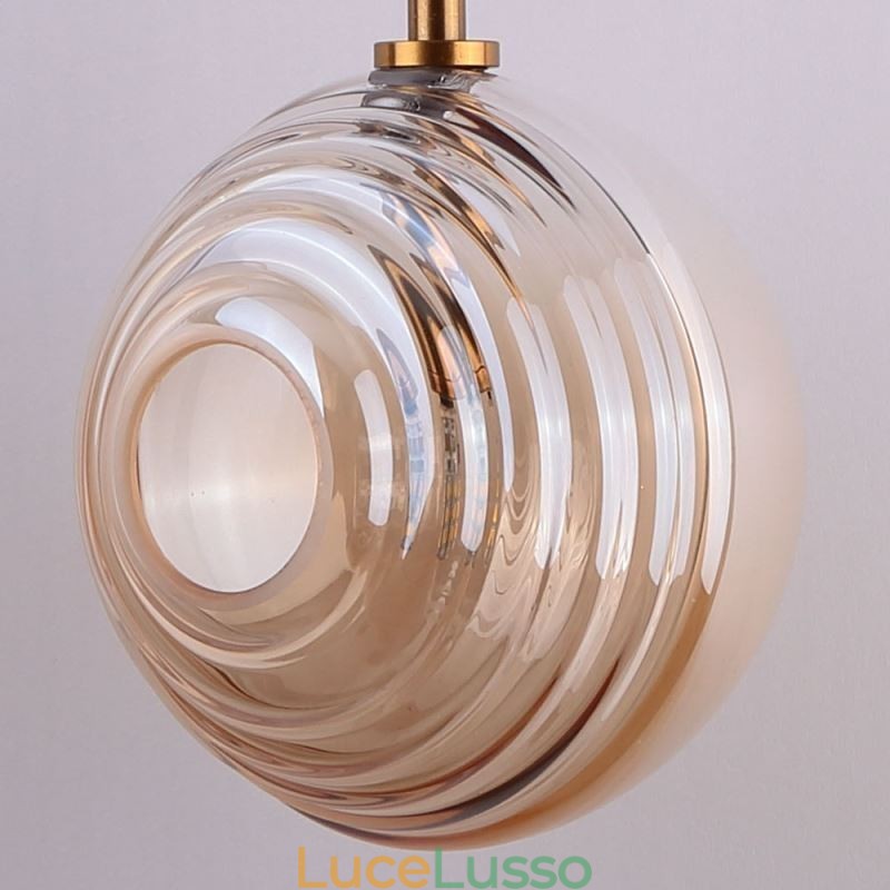 Lampada a sospensione in vetro creativo decorativo globo in vetro loft