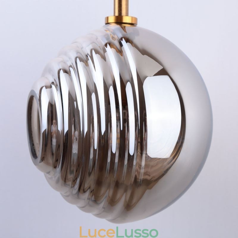 Lampada a sospensione in vetro creativo decorativo globo in vetro loft