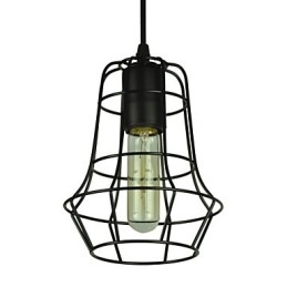Elegante lampadario vintage in stile europeo per lampada a sospensione nera