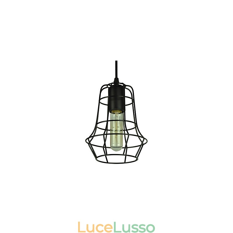 Elegante lampadario vintage in stile europeo per lampada a sospensione nera