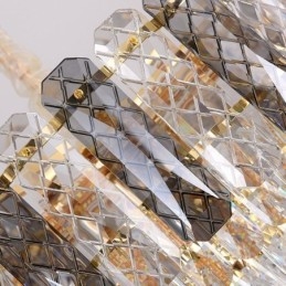 Lampada a sospensione europea in cristallo rotondo da soffitto