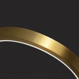 Lampada a sospensione con anelli in ottone, lampada decorativa