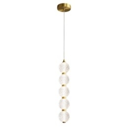 Lampada a sospensione con perline acriliche illuminazione decorativa