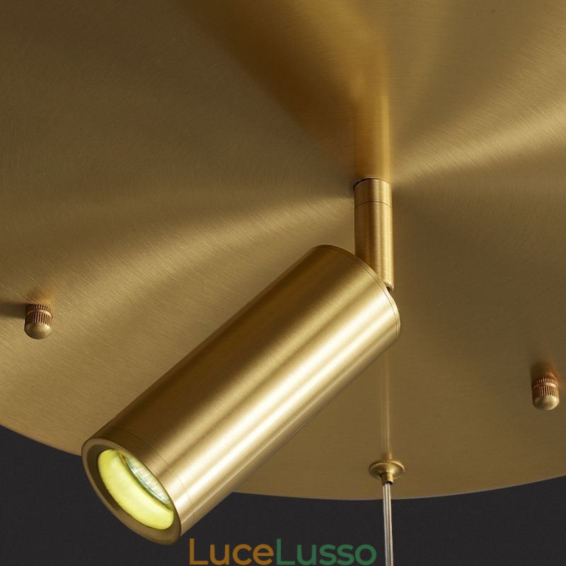 Lampada a sospensione in acrilico con faretto