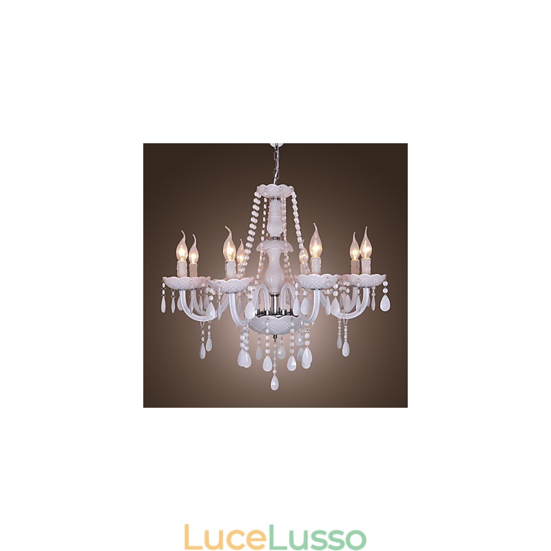 Lampadario in cristallo elettroplaccato Rustic Lodge Crystal