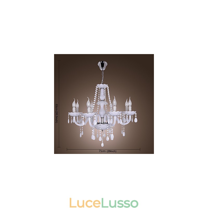 Lampadario in cristallo elettroplaccato Rustic Lodge Crystal