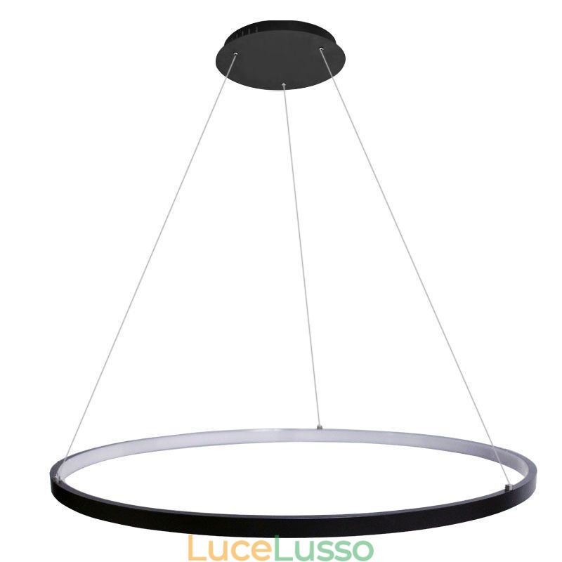 Lampada a sospensione in acrilico a forma di cerchio