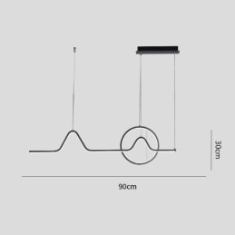Lampada a sospensione minimalista decorativa 52W